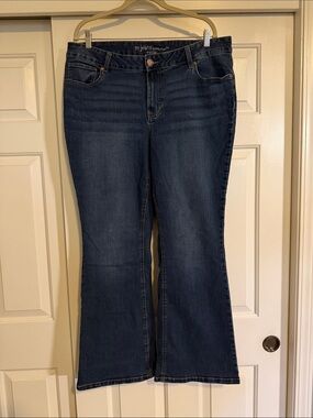 Maurices Dark Blue Flare Jeans